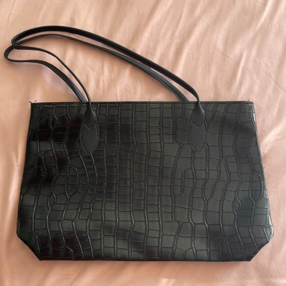 Faux Alligator Tote Bag by SHEIN